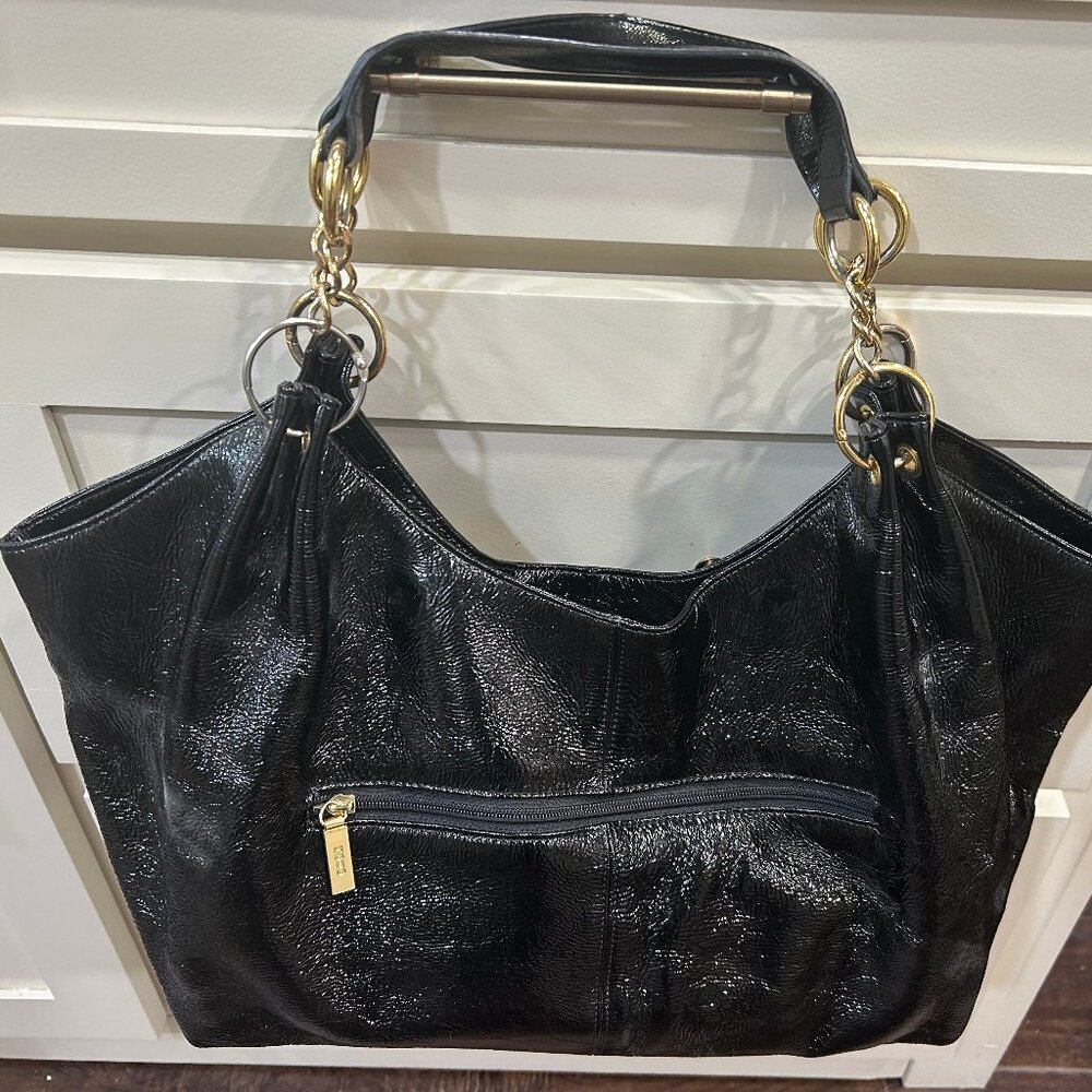 Hobo International Black Patent Tote